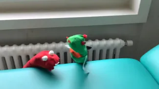 Socke Benjamin und Nathan