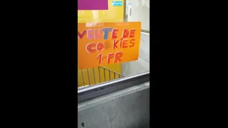 Vente de cookies par le conseil des délégués de Lucens