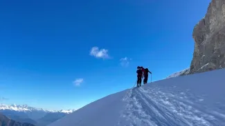 QR code présentation randonnée à skis