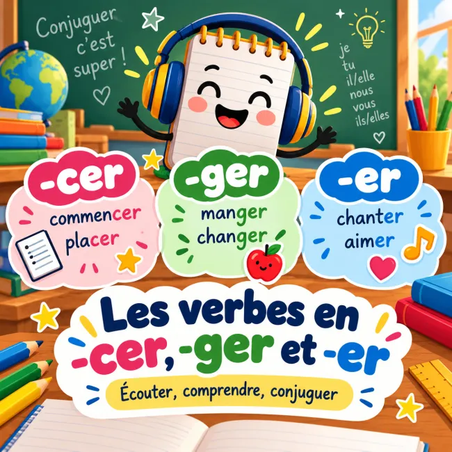 Dictée 6P3 (accord des verbes en -cer, -ger, -er)