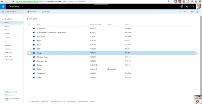 Collaboration Word Online utilisant OneDrive