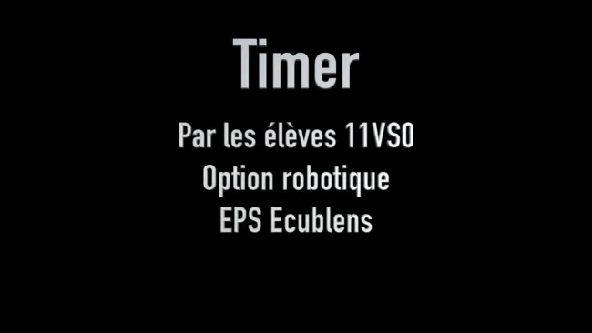 Projet pour le Radiobus: le timer