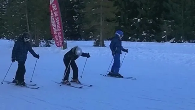 UNE JOURNEE A SKI
