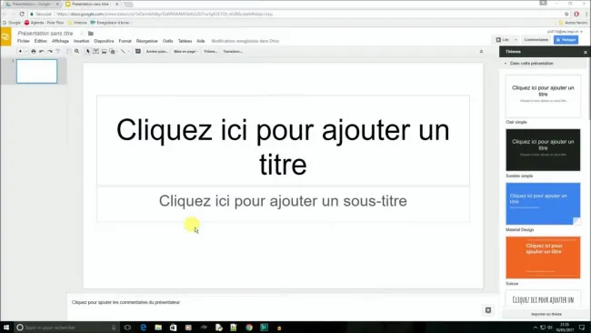 Présentation Google Slides