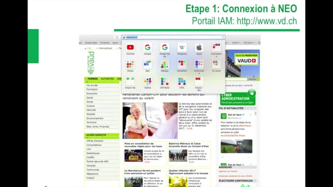 Création d'un travail significatif dans NEO et saisie des notes