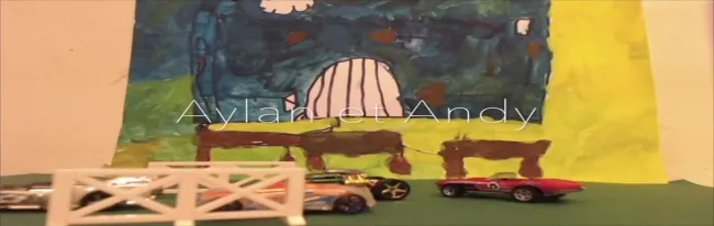 Aylan et Andy - la voiture rouge