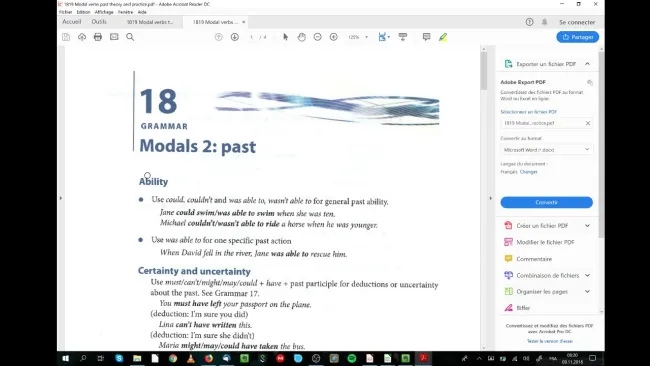 CG3 Modal verbs past