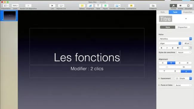 Vidéo Keynote