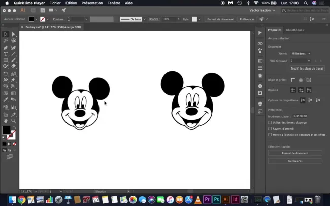 vectoriser des images sur Adobe Illustrator