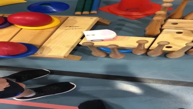 Défi ski de fond avec les robots 5-6PS2 séance de sport
