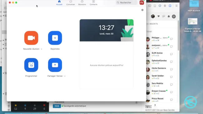 Utilisation de ZOOM avec un iPad + macbook