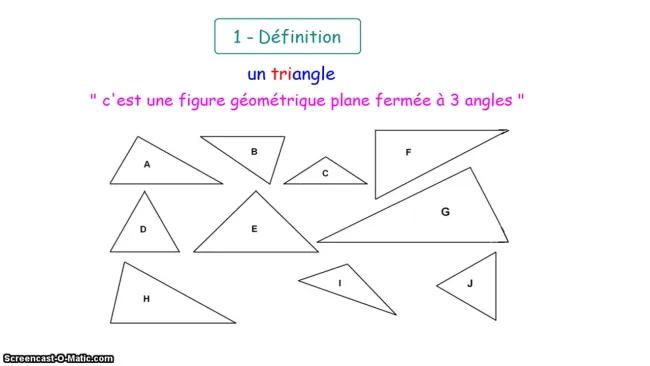 Math - thème 10 - Les triangles