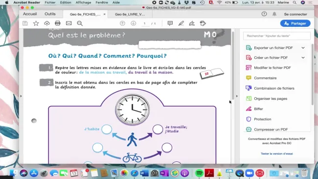Vidéo exemple fiche p.23