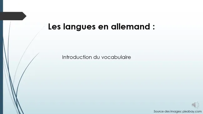 Introduction vocabulaire "Sprachen"