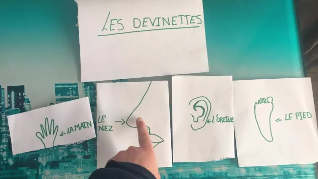 Devinettes sur les parties du corps humain