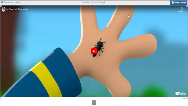 Vidéo explicative jeu de la fourmi