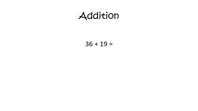 addition en colonne