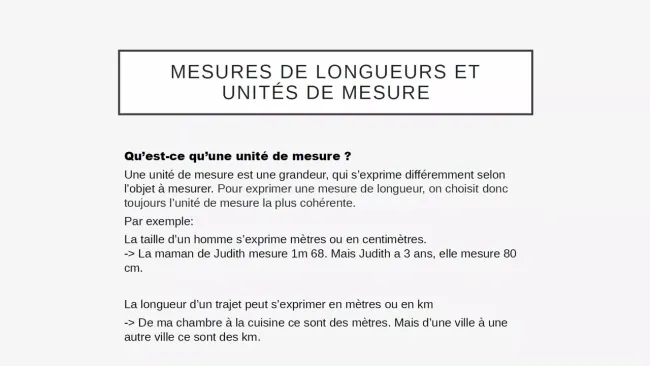 rappel du connu