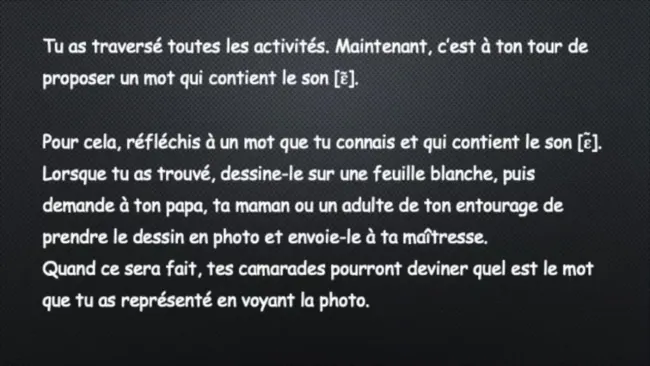 Clôture apprentissage son [ɛ̃]