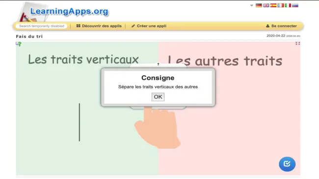 Fais du tri - gestes graphiques