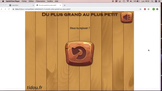 Consignes fin jeu classement