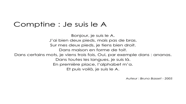 Comptine A