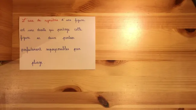 Théorie : qu'est-ce qu'un axe de symétrie ?
