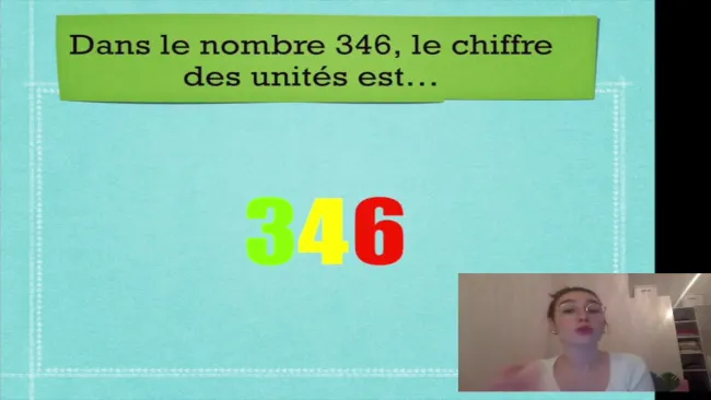 Vidéo explicative : numération