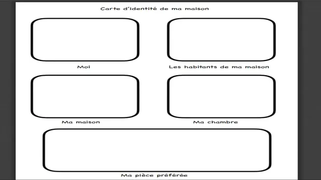 Consigne carte d'identité de ta maison