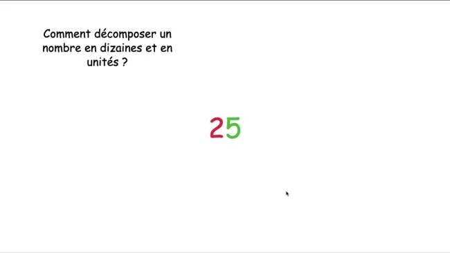 Décomposition en dizaines et en unités