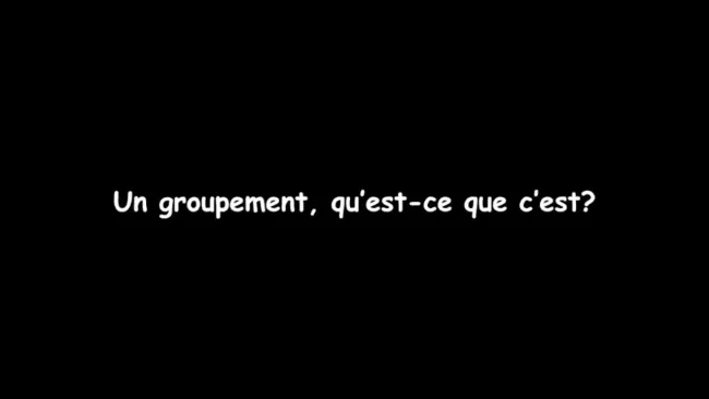 Vidéo groupements