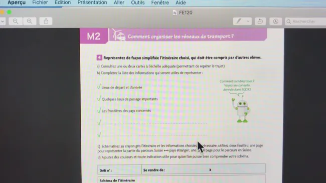 Réseau de transports: Tâche 2: schématiser