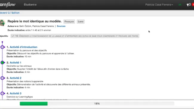 Utilisation du parcours