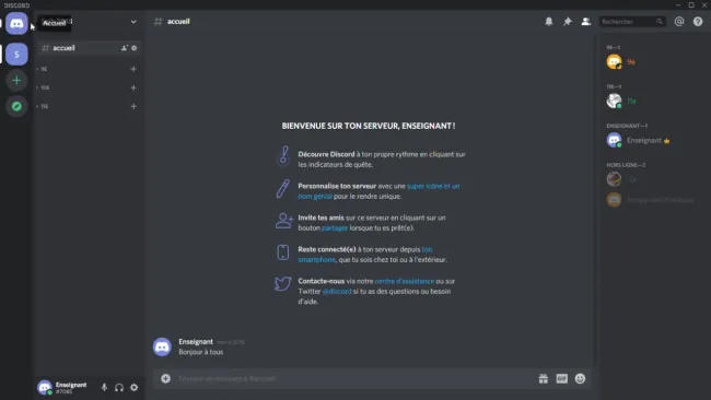 Rôles et permissions sur Discord : Privatisation des différents salons.