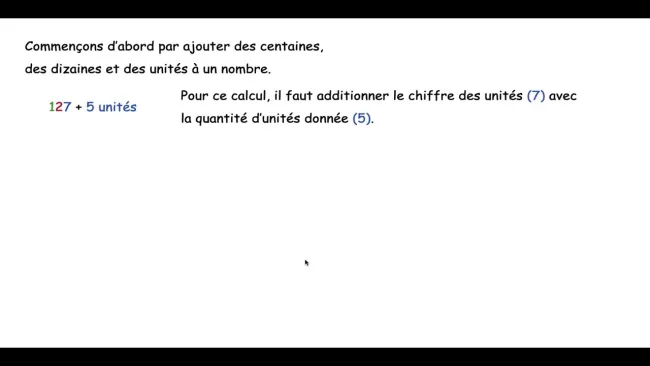 Vidéo augmenter diminuer d'une dizaine, centaine, unité
