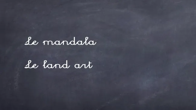 Le mandala "land art"