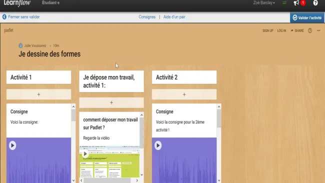 Comment utiliser Padlet ? Art, les formes 