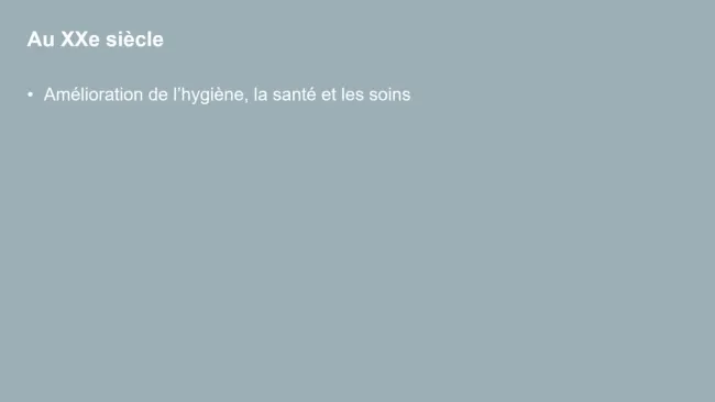 L'hygiène au XXe siècle