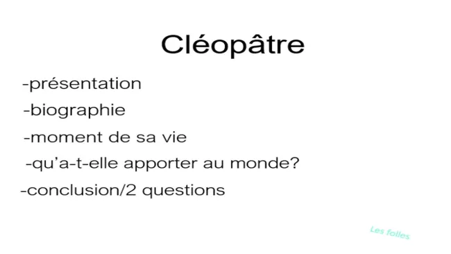 cleopatre