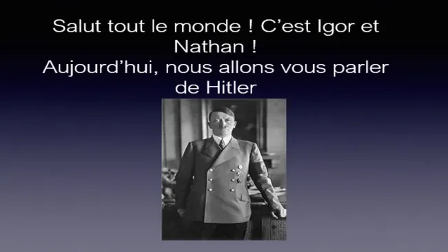 Présentation de Hitler 8P2