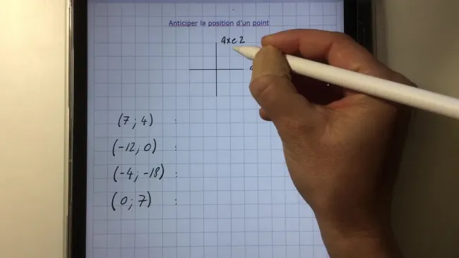 7P-Anticiper la position d'un point