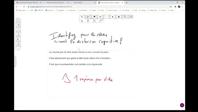 == EXERCICE DISTORSIONS COGNITIVES == 