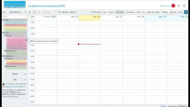 Marche à suivre - Création d'une liste sur TeamUp