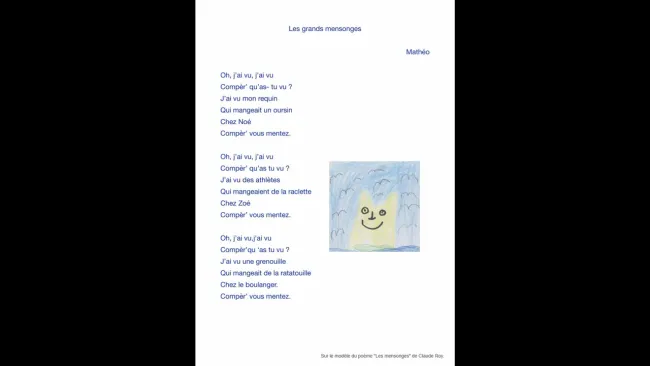 La poésie de Mathéo