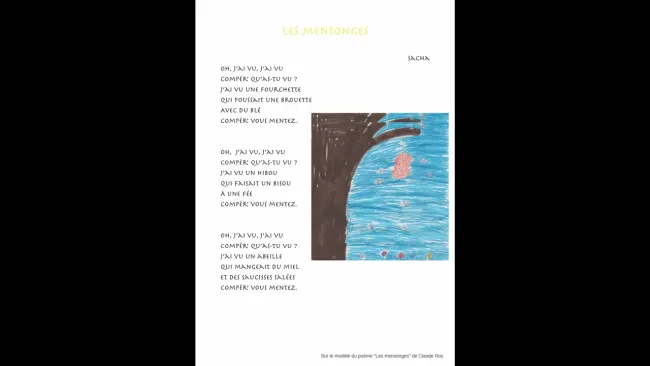 La poésie de Sacha
