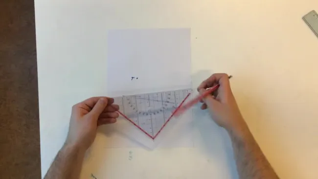Perpendiculaire avec mon équerre uniquement