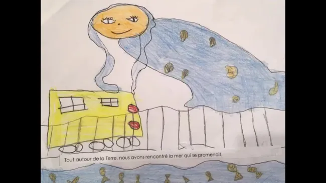 Livre Book Creator « en sortant de l’école » 1
