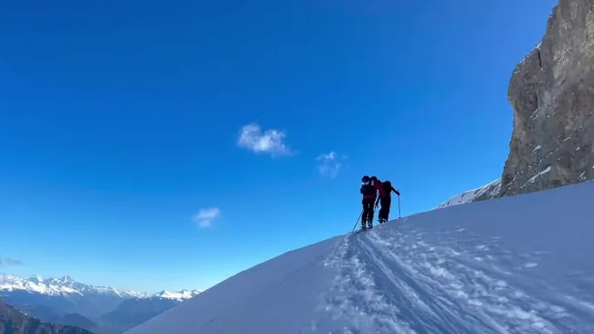 QR code présentation randonnée à skis