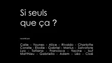 Si seuls que ça ?