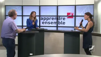 Saison 2 Apprendre Ensemble : plurilinguisme et apprentissages, émission du 6 septembre avec Alain Métry, professeur HEP-VS et Sandra Schüpbach, enseignante bilingue 7H.